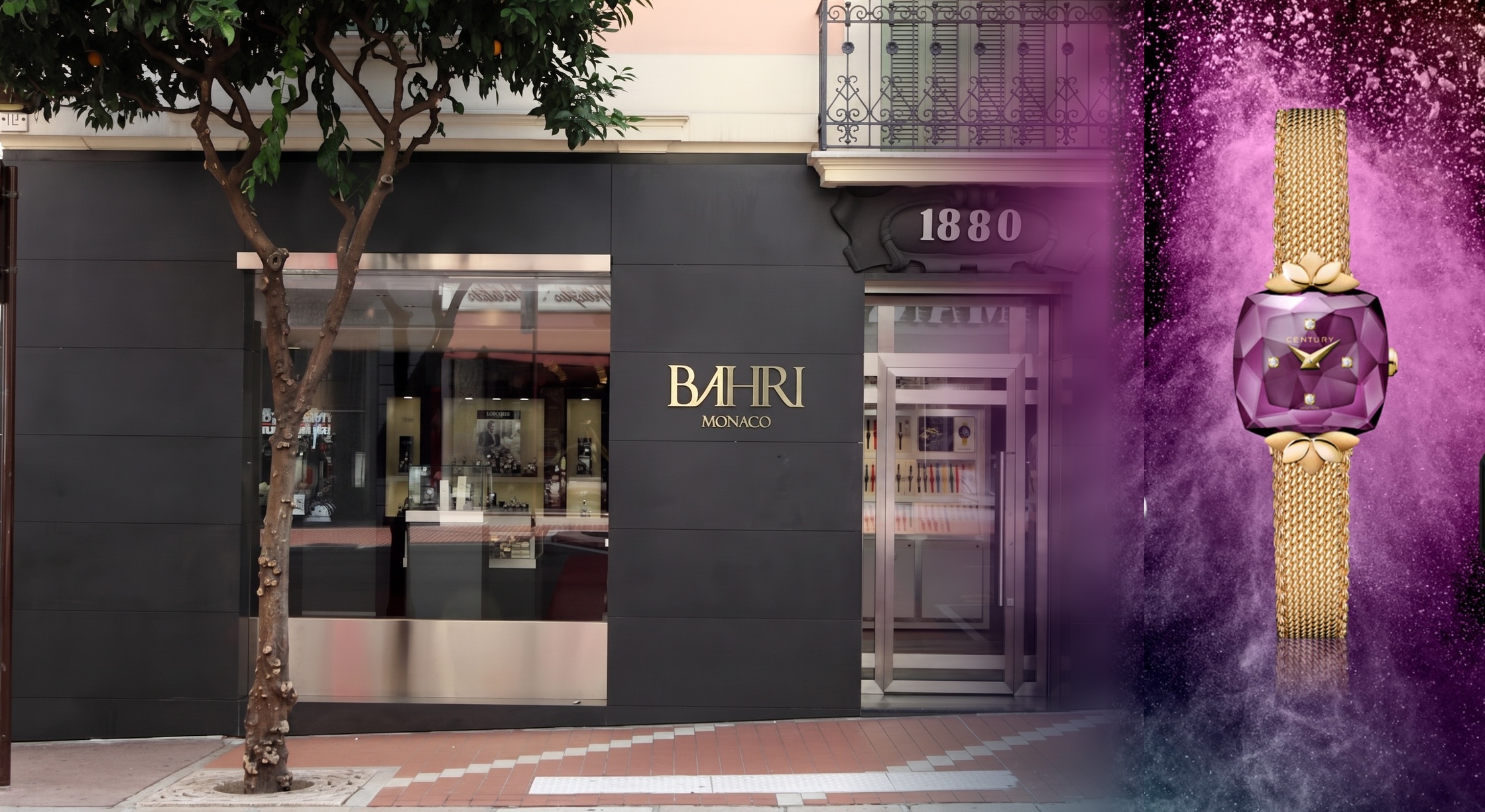 Century sapphire watch at Bahri boutique, Century at Bahri Monaco